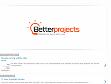 Tablet Screenshot of betterprojects.net